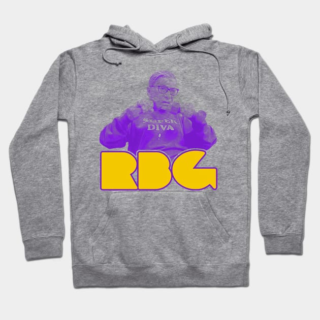 Super Diva! RGB Lifting Weights Workout Power Design Hoodie by darklordpug